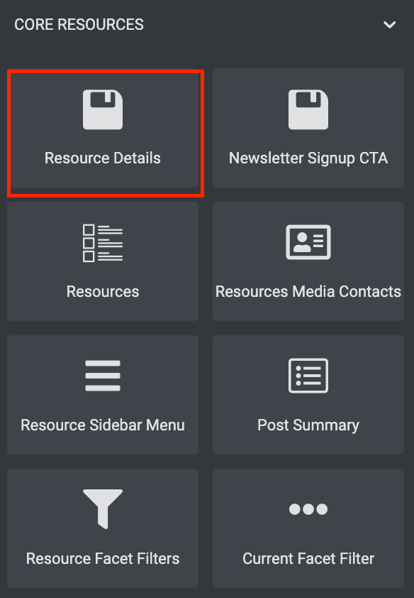 Resource Single - Resource Details