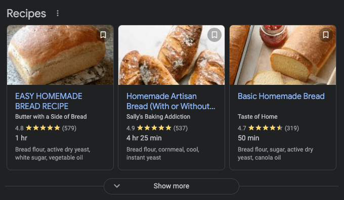 Search results for bread recipe